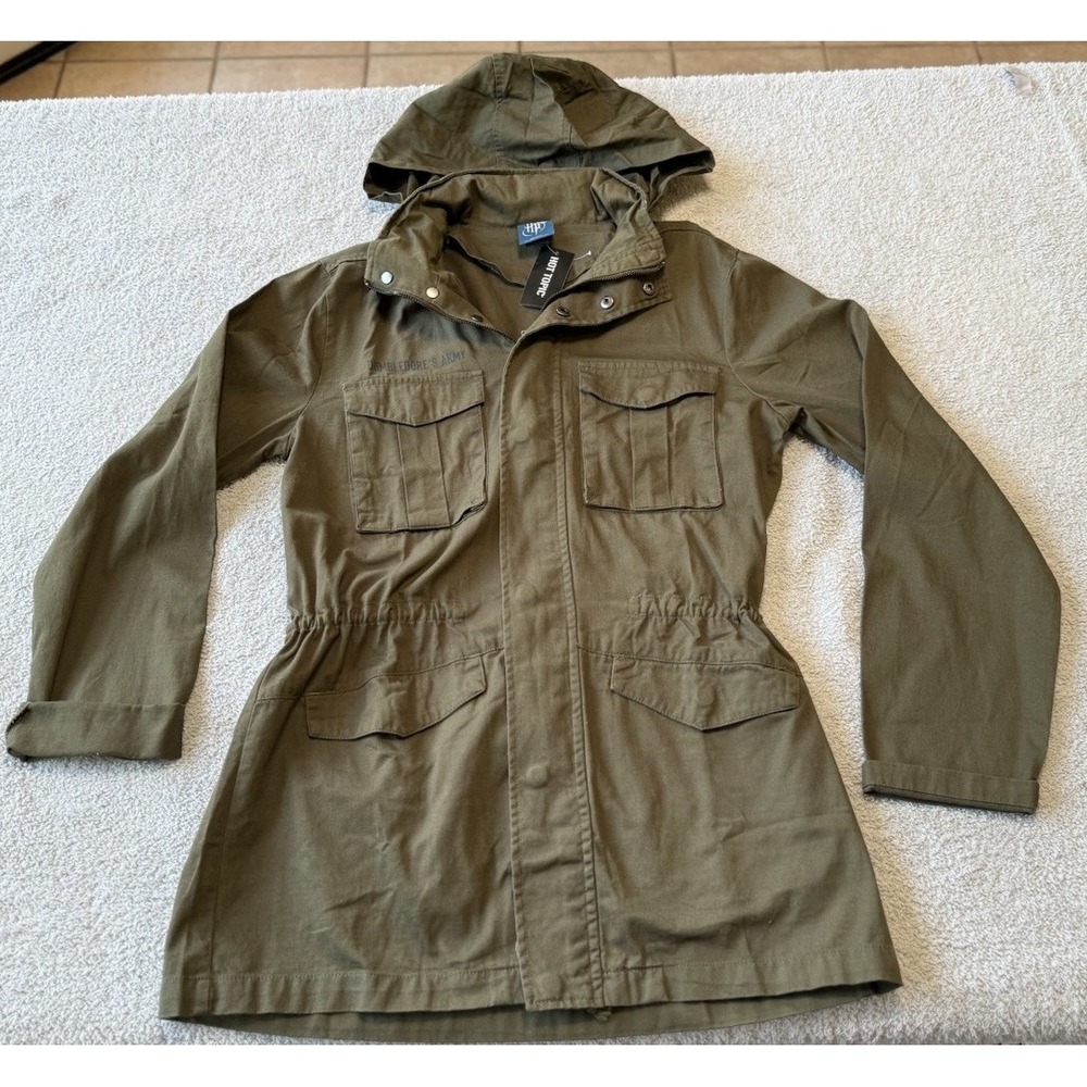Harry Potter Dumbledore's Army Olive Green Jacket‎ Small